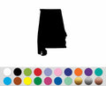Alabama State American shape sticker decal