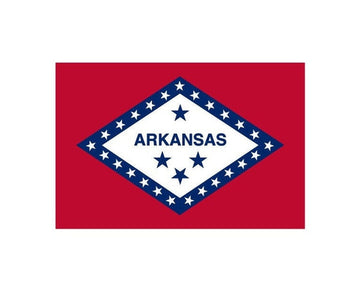 Arkansas Flag State American banner high grade vinyl bumper sticker decal