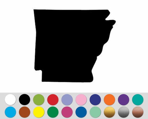 Arkansas State American Map shape sticker decal