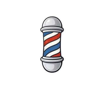 Barber Pole Light Parlor Salon sign banner sticker decal