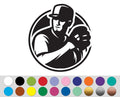 Baseball Pitcher Glove Hat Sport sign bumper sticker decal