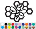Bee Honey Honeybee Honeycomb Insect Animal sign bumper sticker decal