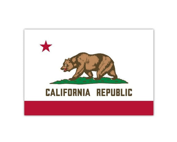 California Flag State American banner high grade vinyl bumper sticker decal
