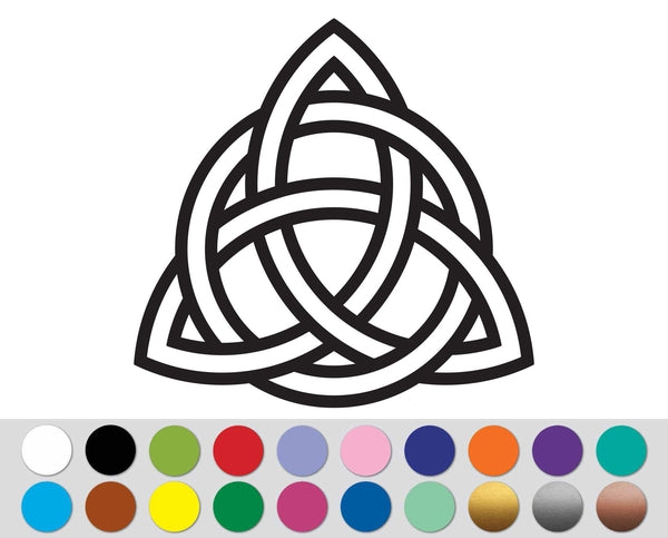 Celtic Knot Cross Triquetra sign bumper sticker decal