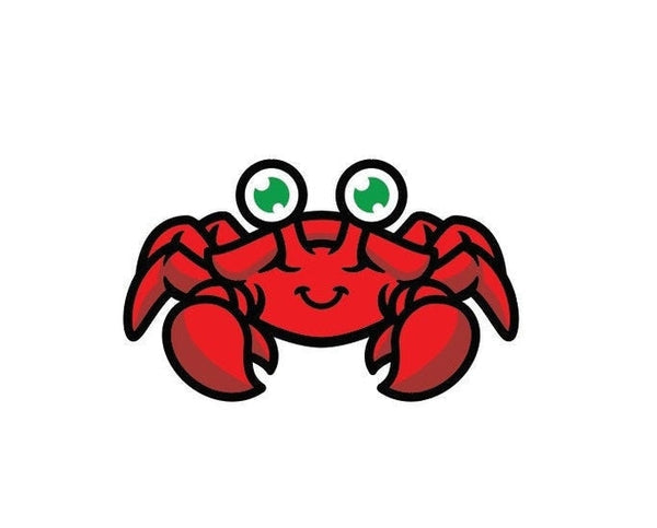 Crab Crawfish Fish Ocean Sea Beach Animal sign banner sticker decal