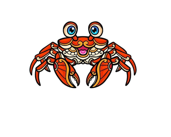 Crab Crawfish Fish Ocean Sea Beach Animal sign banner sticker decal