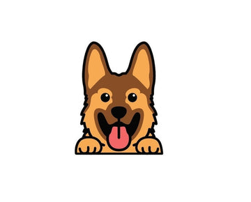 Dog German Sheppard Pup Pet Animal sign bumper sticker decal