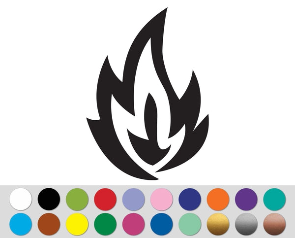 Fire Hotrod Flame Blaze Fire Tattoo Tribal sign bumper sticker decal