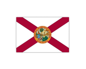 Florida Flag State American Sunshine banner high grade vinyl bumper sticker decal