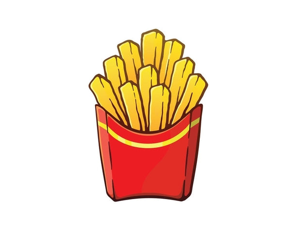 Fries French Potato Chips Fast Food sign banner sticker decal