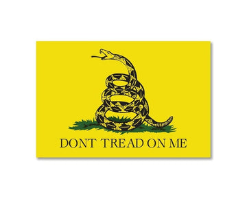 Gadsden Flag Don't Tread On Me American Freedom Patriotic sign banner high grade vinyl bumper sticker decal