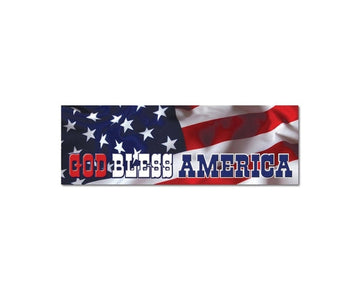 God Bless America USA US Flag Starr Banner bumper sticker decal