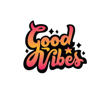 Good Vibes Inspirational Motivational Quote sign banner sticker decal
