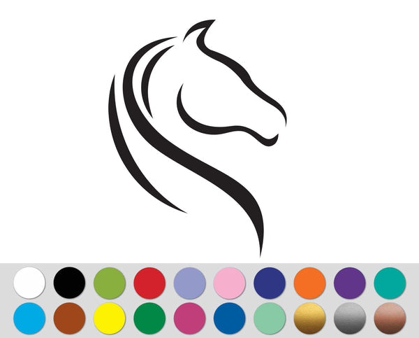 Horse Stallion Animal sign bumper sticker decal