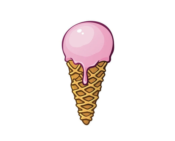 Ice Cream Icecream Sweet Desert Cold Cone Fast Food sign banner sticker decal
