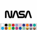 NASA Logo Text Worm Space Exploration sticker decal