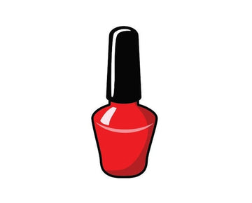 Nail Salon Parlor Beauty Polish Red Bottle sign banner sticker decal