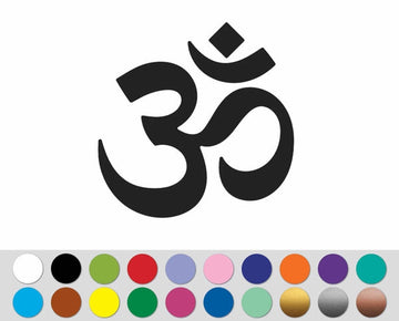Om Hindu Zen Symbol shape sticker decal