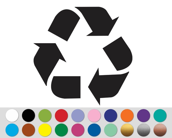 Recycle Trash Bin Dumpster Garbage Disposal Eco sign bumper sticker decal