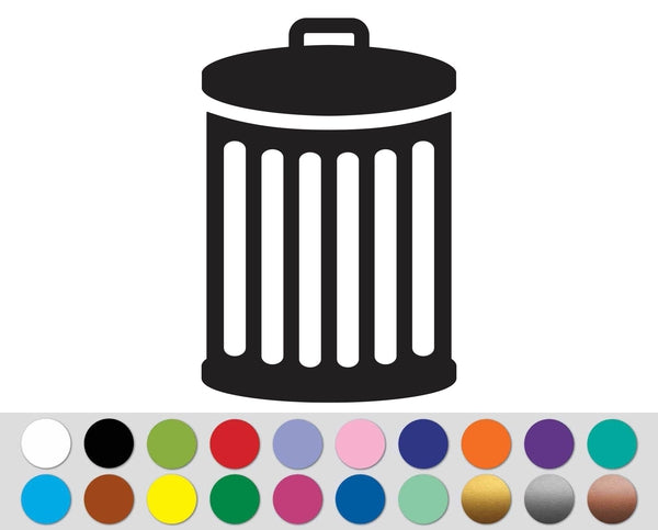 Recycle Trash Bin Dumpster Garbage Disposal sign bumper sticker decal