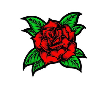Rose Flower Thorn Red Plant bumper sticker decal