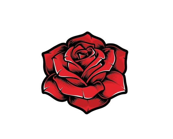 Rose Flower Thorn Red Plant bumper sticker decal