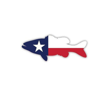Texas Bass Fish Fishing Outdoors Flag TX USA American Lone Star Animal banner high grade vinyl bumper sticker decal