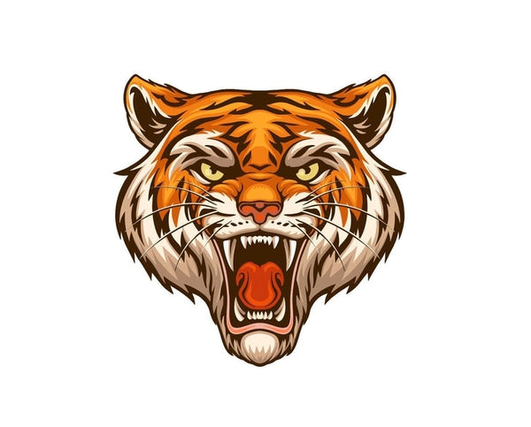 Tiger Jungle Cat Big Feline Animal sign banner sticker decal