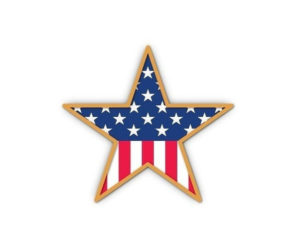 US Star Flag USA American Patriot Freedom America Stripes Banner high grade vinyl bumper sticker decal