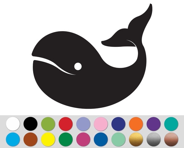 Whale Fish Ocean Sea Beach Animal sign bumper sticker decal