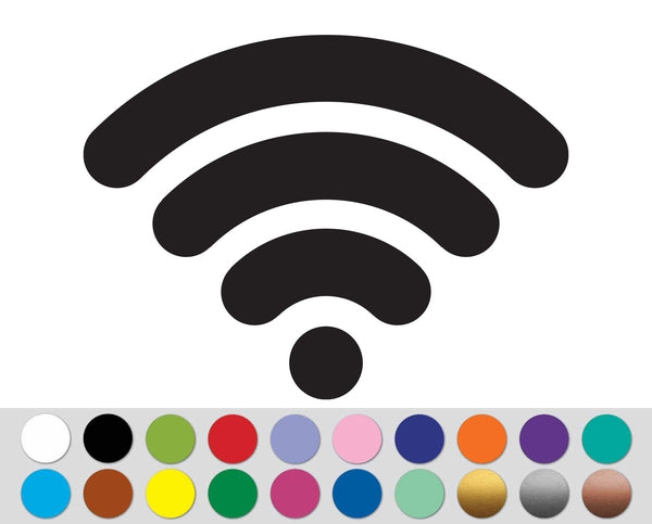 WiFi Wi-Fi Hotspot Internet Access Wireless bumper sign sticker decal