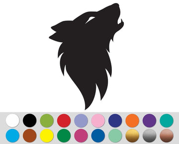 Wolf Dog Pup Howl Animal sign bumper sticker decal