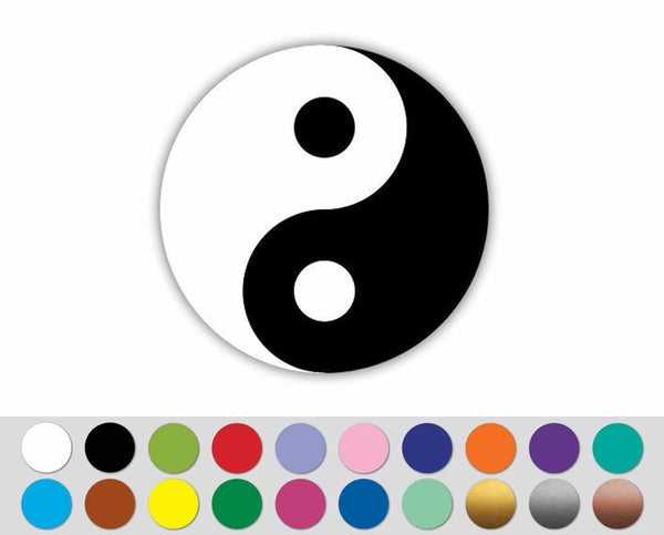 Yin Yang Chinese Symbol Cycle Infinity Zen sticker decal