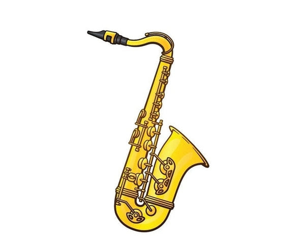 Sax Saxophone Instrument Music Blues sign banner sticker decal