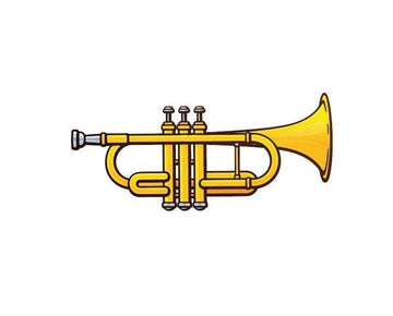 Trumpet Instrument Music Blues sign banner sticker decal