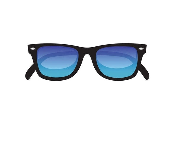 Sunglasses Eyeglasses Beach Summer sign banner sticker decal