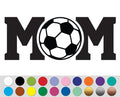 Soccer Ball Mom Sport sign bumper sticker decal