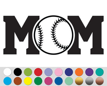 Baseball Ball Mom Sport sign bumper sticker decal